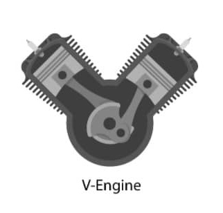 V-typ motor 1000 ATV